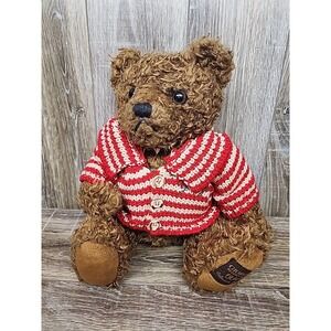 Giorgio Beverly Hills‎ 1996 Collectors Bear Brown Shaggy Teddy Plush Red Sweater